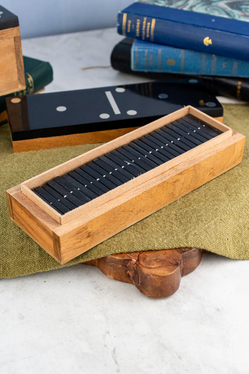 Acacia Wood Domino Set - Image 4