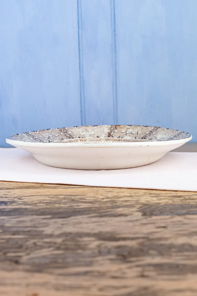 Antique Brown Transfersware Platter - Image 5