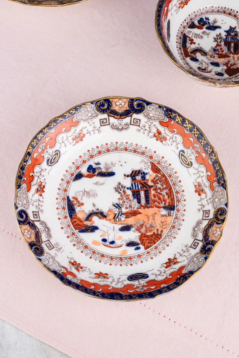 Antique English Imari Cup & Saucer - Image 14