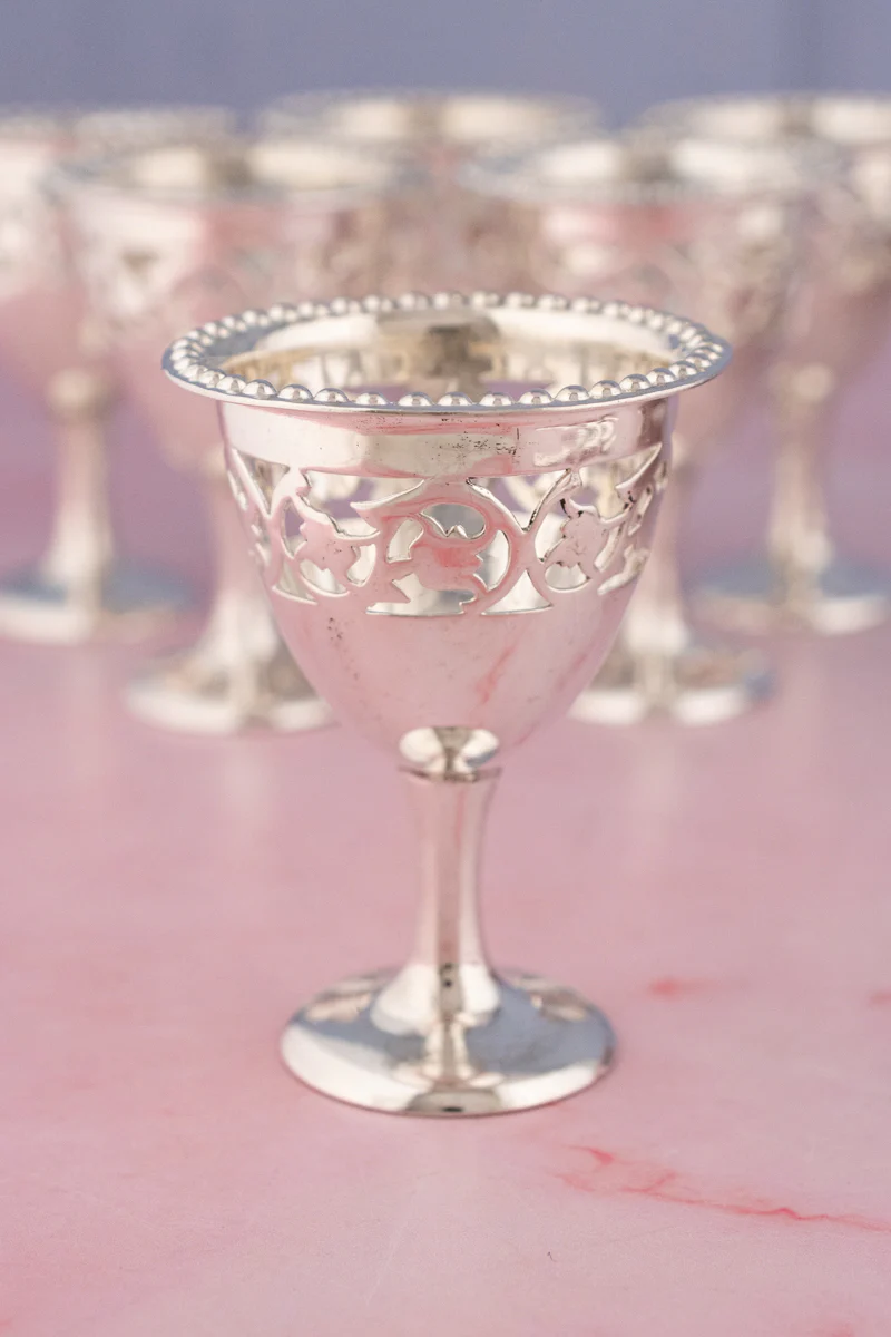 Antique English Silverplate Egg Cruet - Service for 6 - Image 5