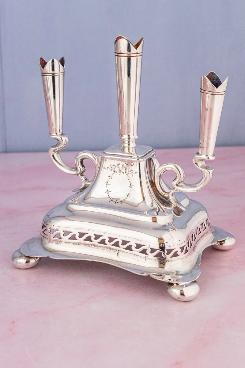 Antique English Silverplate Epergne - Image 12