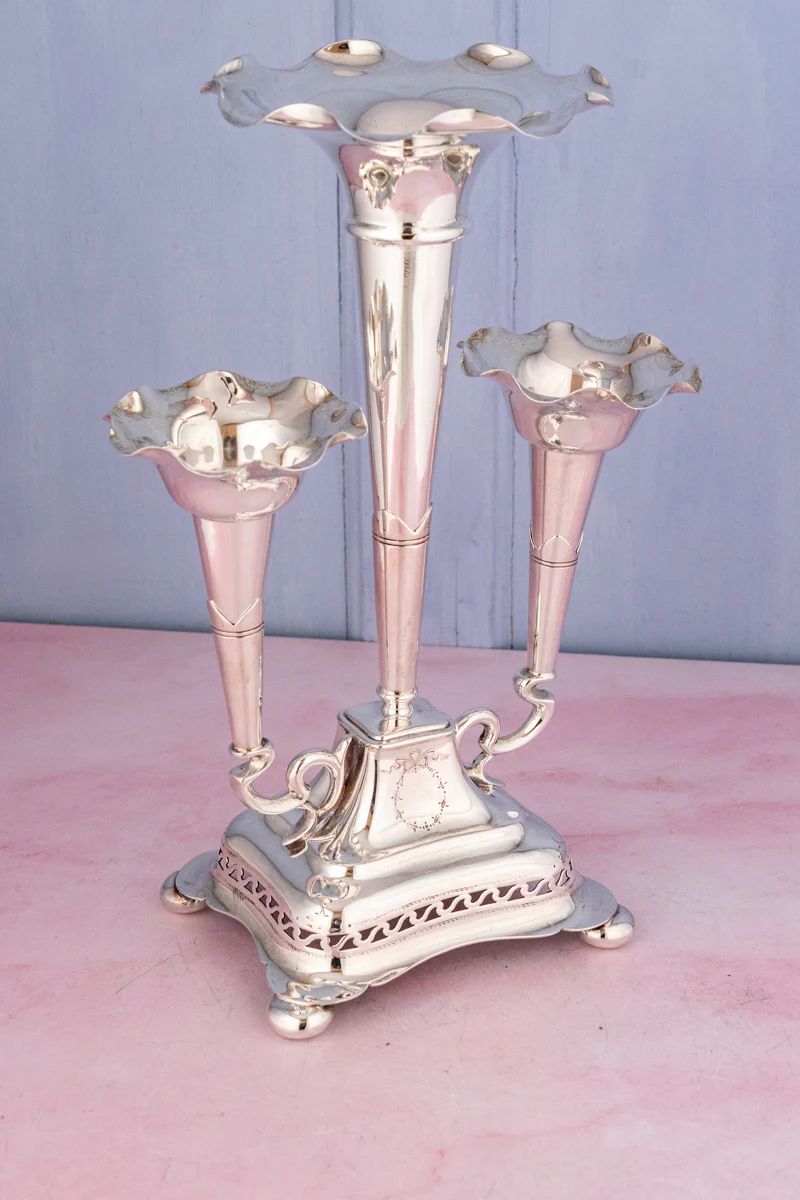 Antique English Silverplate Epergne - Image 16
