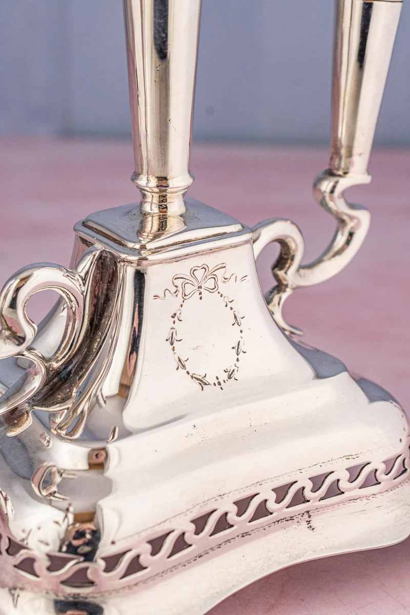 Antique English Silverplate Epergne - Image 4