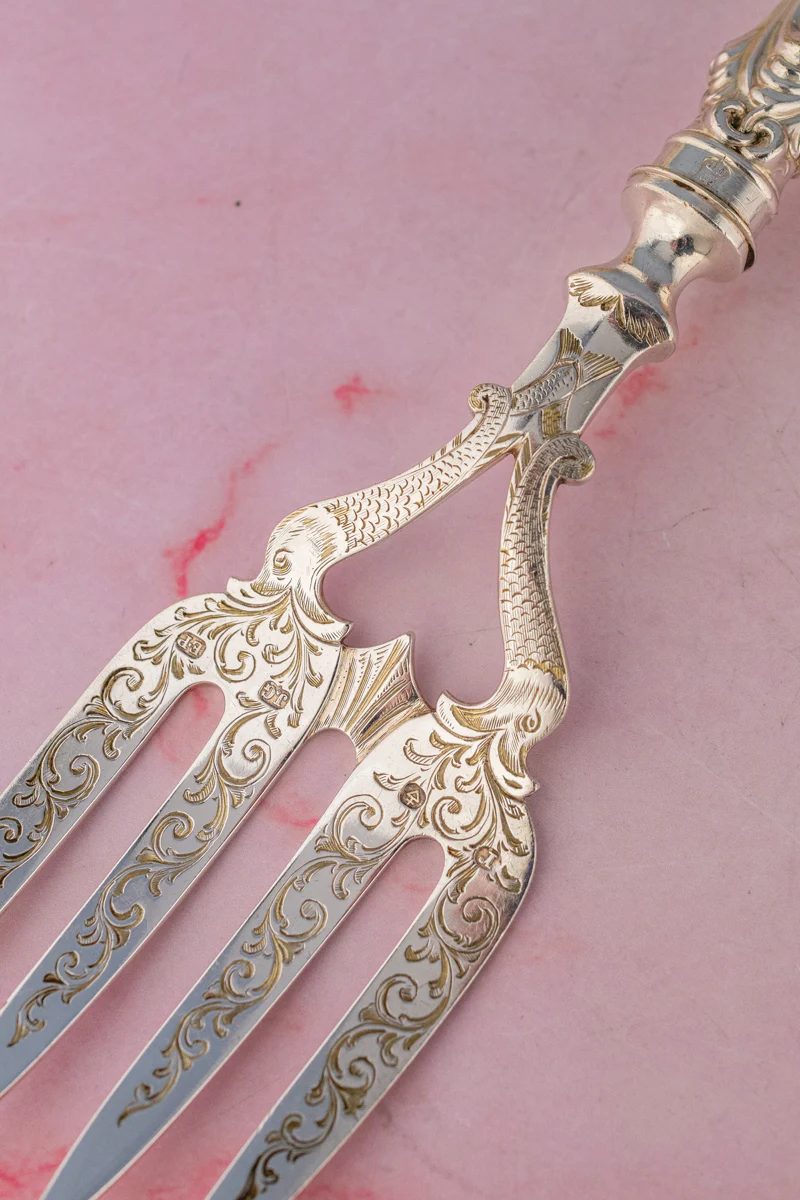 Victorian Silverplate Fish Servers - Image 6