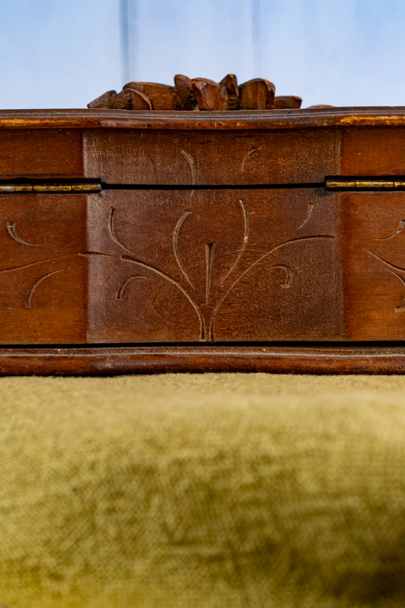 Antique Swiss Fôret Noir Edelweiss Wooden Box - Image 11