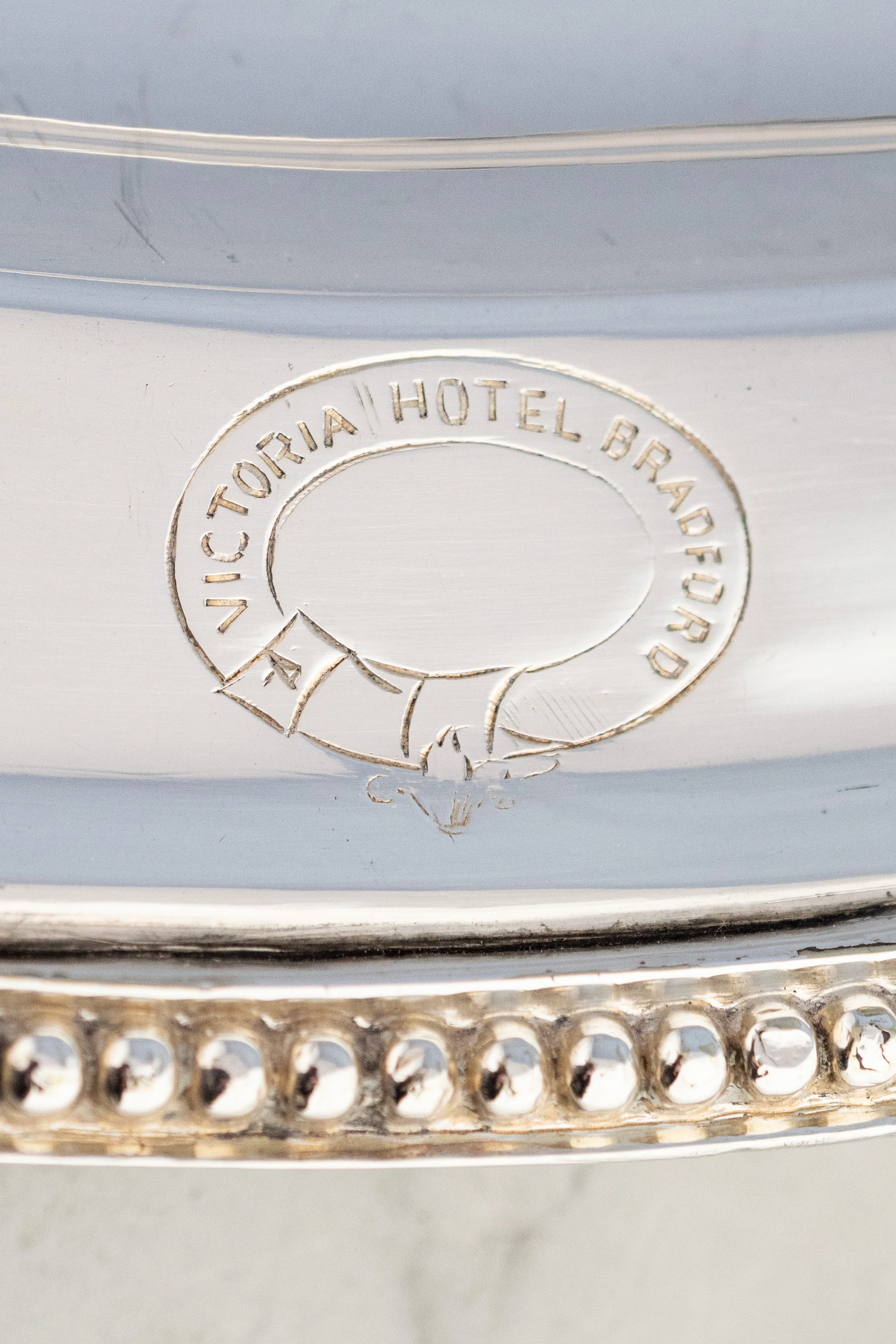 Antique Hotel Victoria Silverplate Serving Tray - Image 2