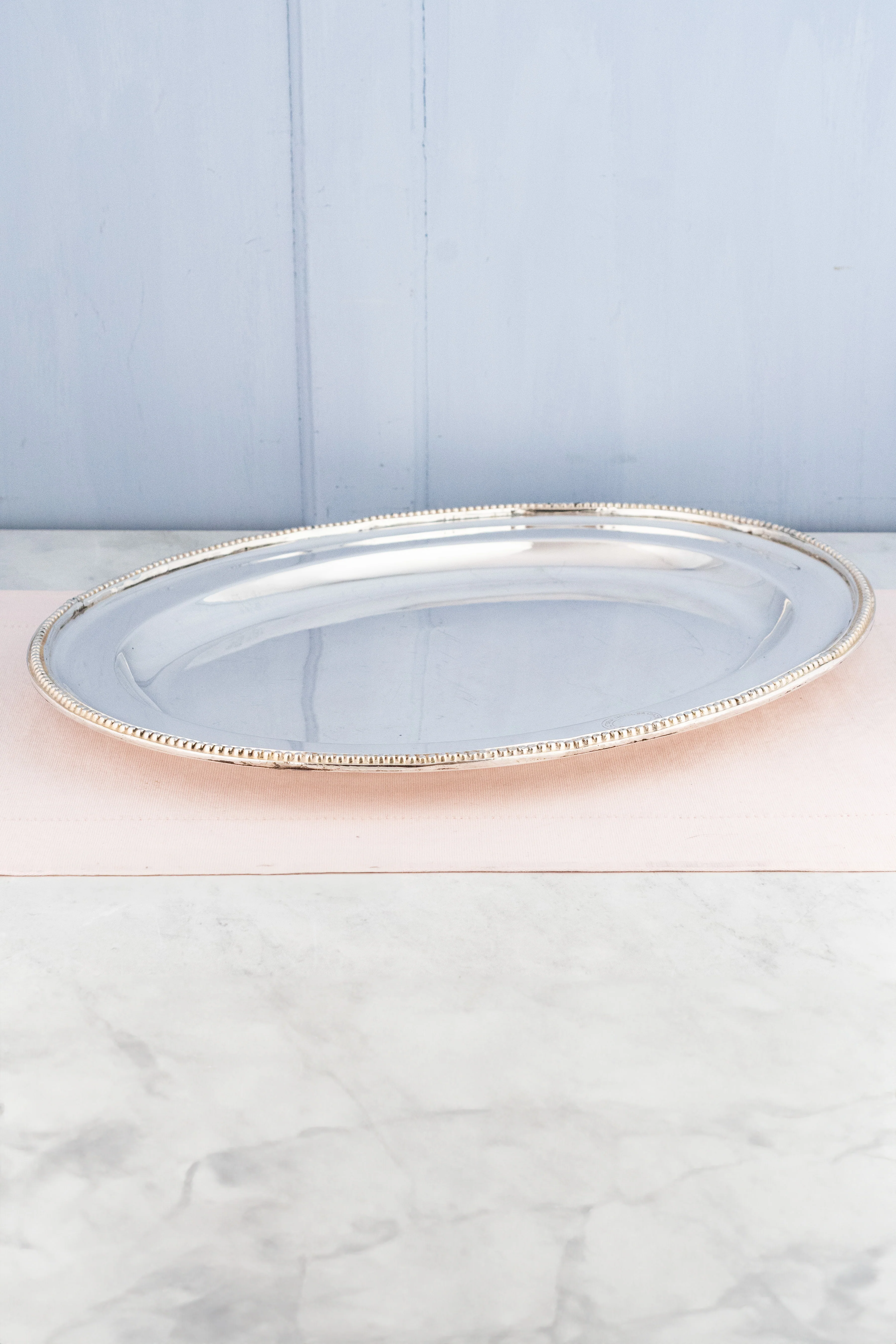Antique Hotel Victoria Silverplate Serving Tray - Image 3