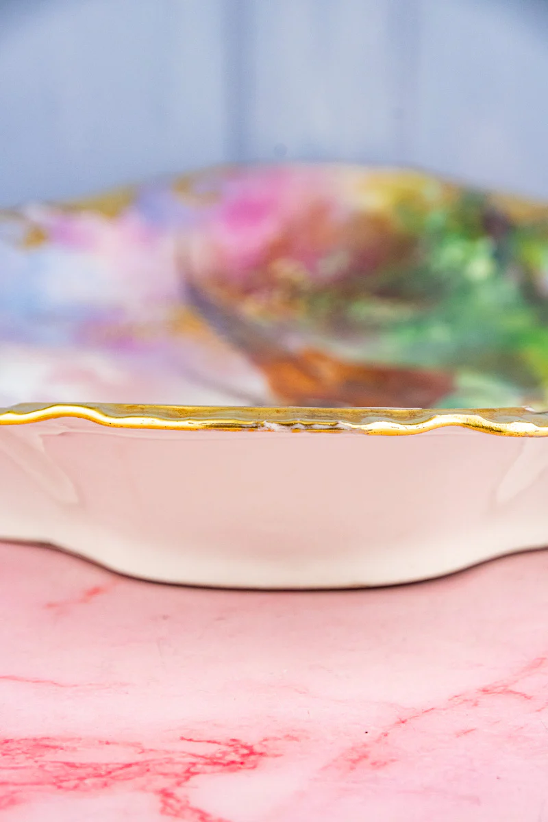 Antique Limoges Hand-Painted Pheasant Platter - Image 7