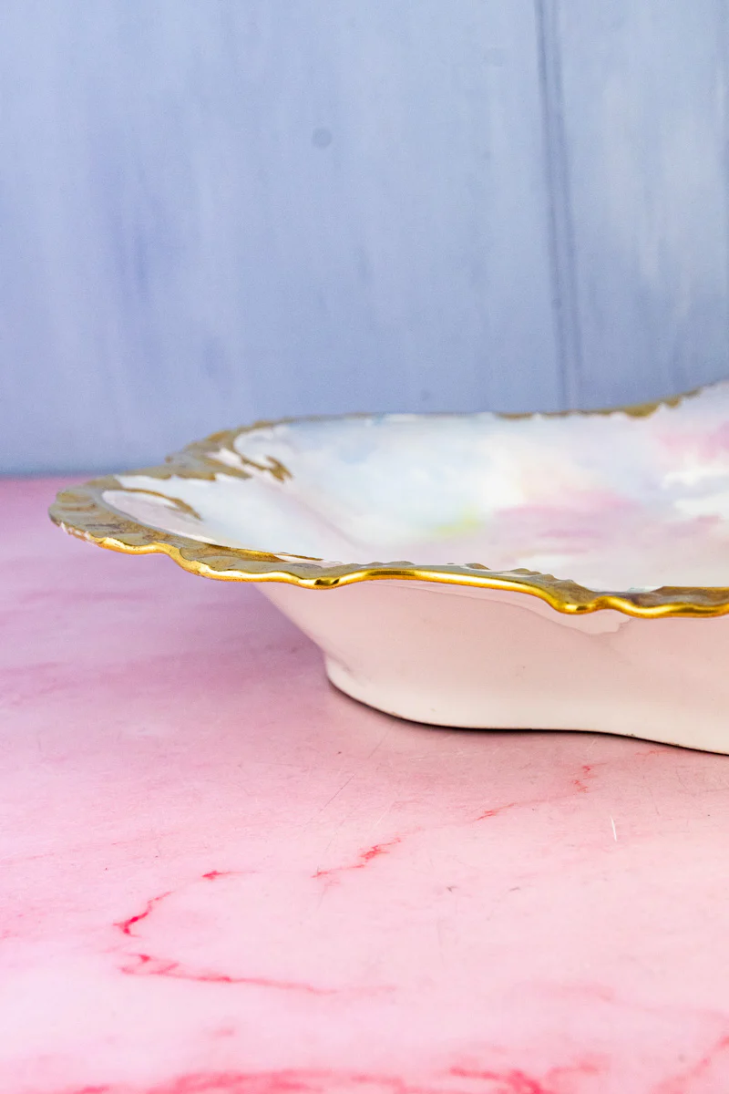 Antique Limoges Hand-Painted Pheasant Platter - Image 8