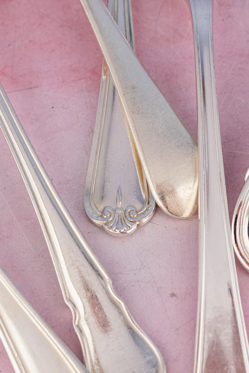 Antique English Silverplate Serving Spoon - Image 7