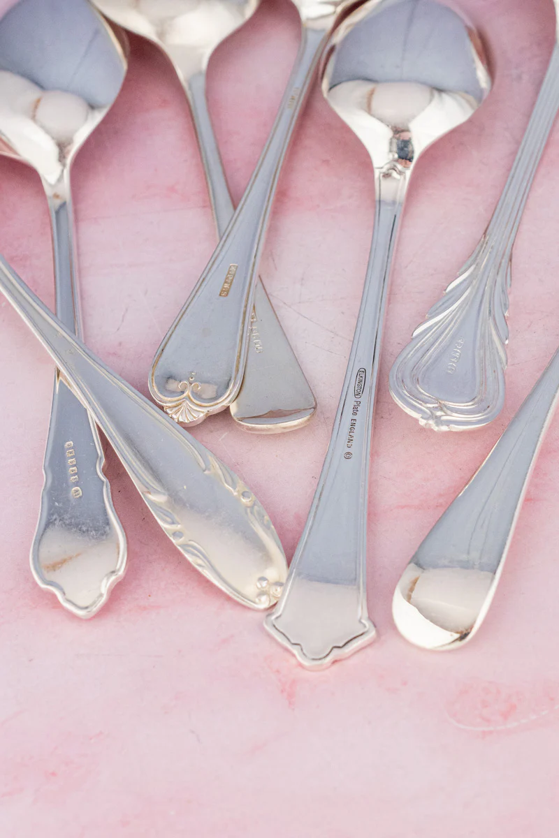 Antique English Silverplate Serving Spoon - Image 9