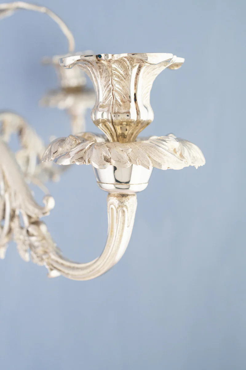 Antique English Silverplate Candelabra Épergne - Image 16