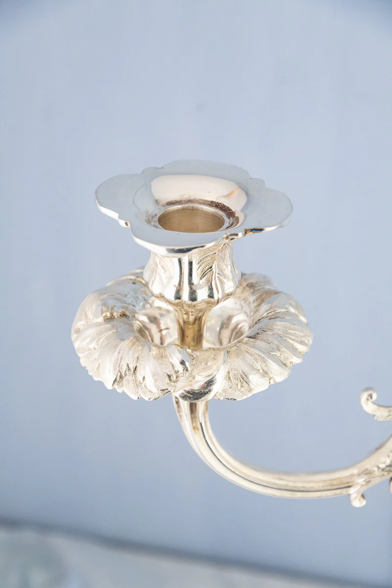 Antique English Silverplate Candelabra Épergne - Image 17