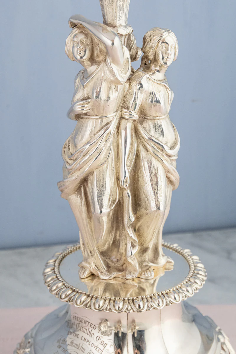 Antique English Silverplate Candelabra Épergne - Image 5