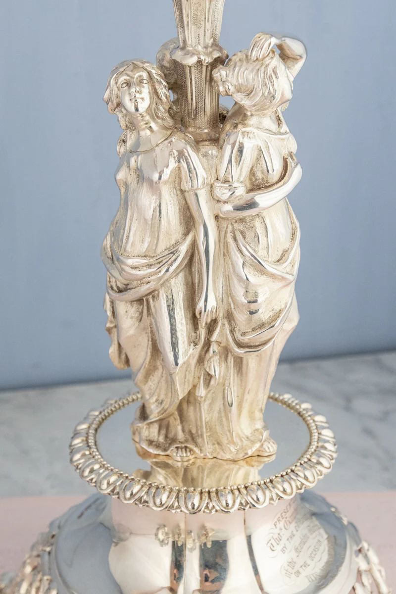 Antique English Silverplate Candelabra Épergne - Image 7