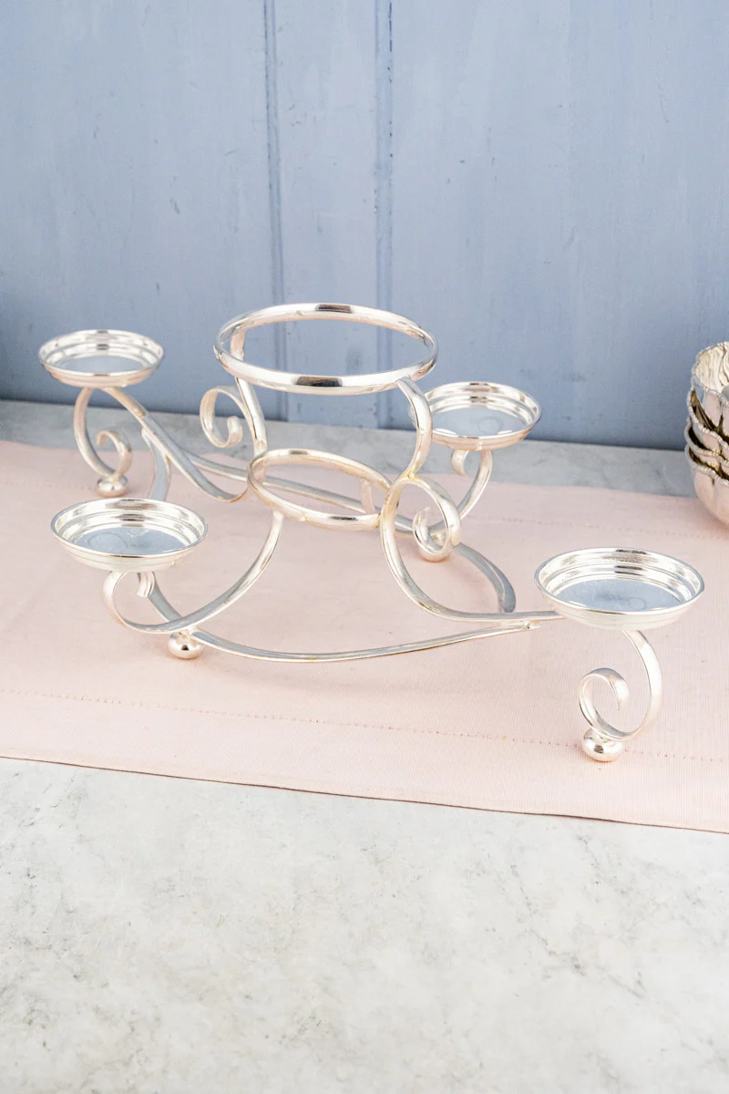 Antique Silverplate Centerpiece Epergne - Image 14