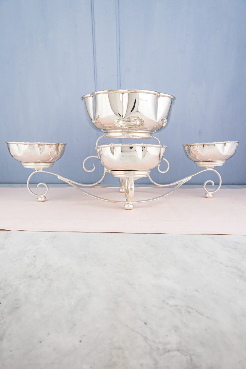 Antique Silverplate Centerpiece Epergne - Image 2