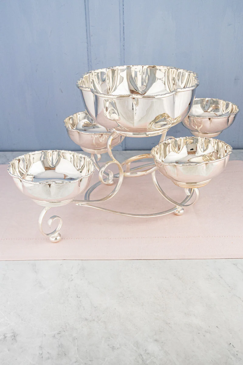 Antique Silverplate Centerpiece Epergne - Image 3
