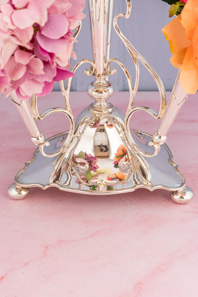 Antique English Silverplate Epergne - Image 3