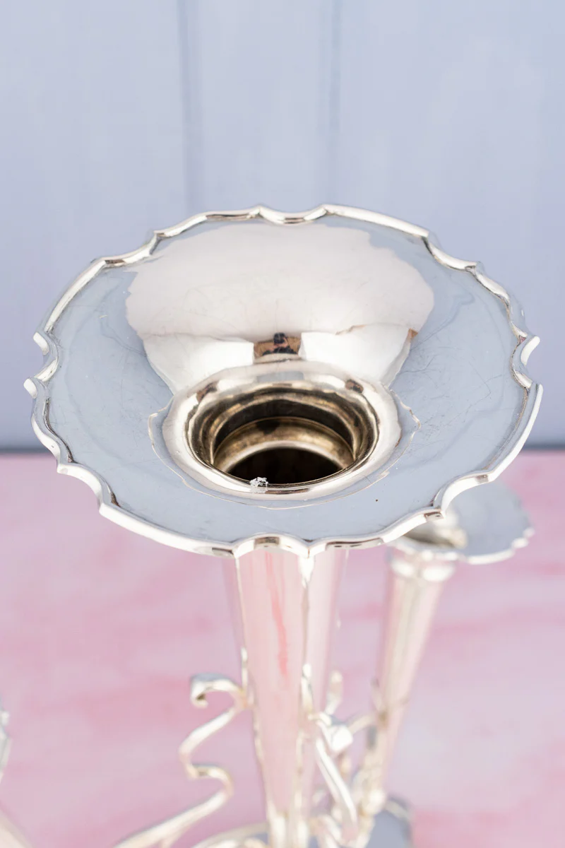 Antique English Silverplate Epergne - Image 4