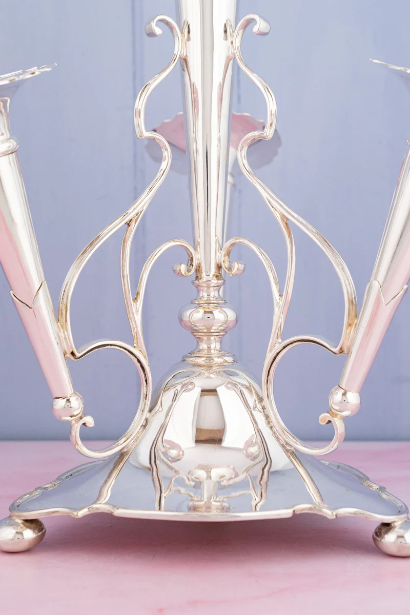 Antique English Silverplate Epergne - Image 6
