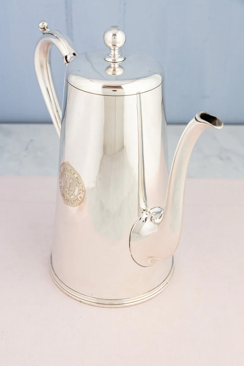 Antique Silverplate Mosley Hotel Coffee Pot - Image 3