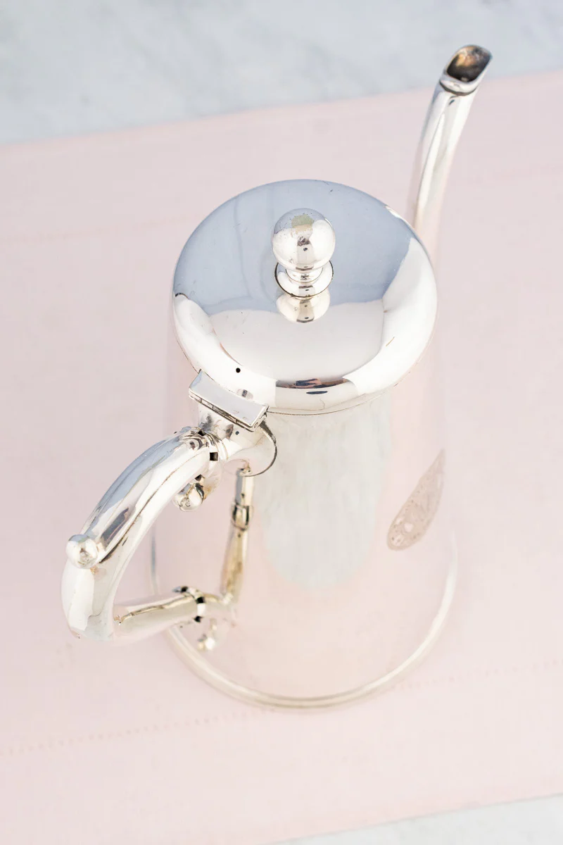 Antique Silverplate Mosley Hotel Coffee Pot - Image 9