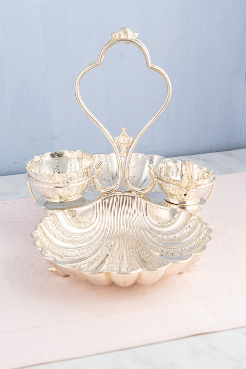 Antique English Silverplate Dessert Stand - Image 3