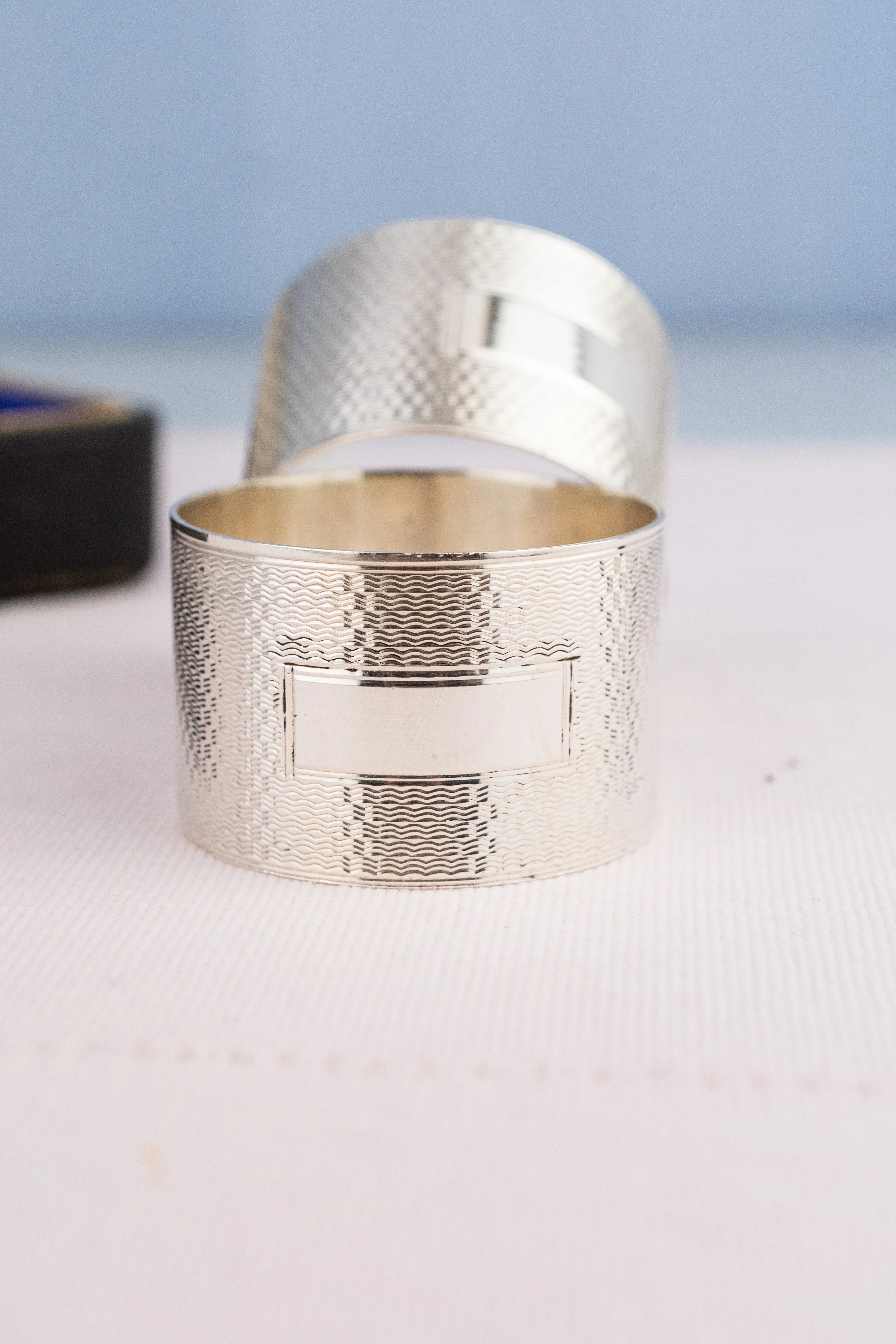 Vintage Sterling Silver Napkin Rings - Set of 2 - Image 5