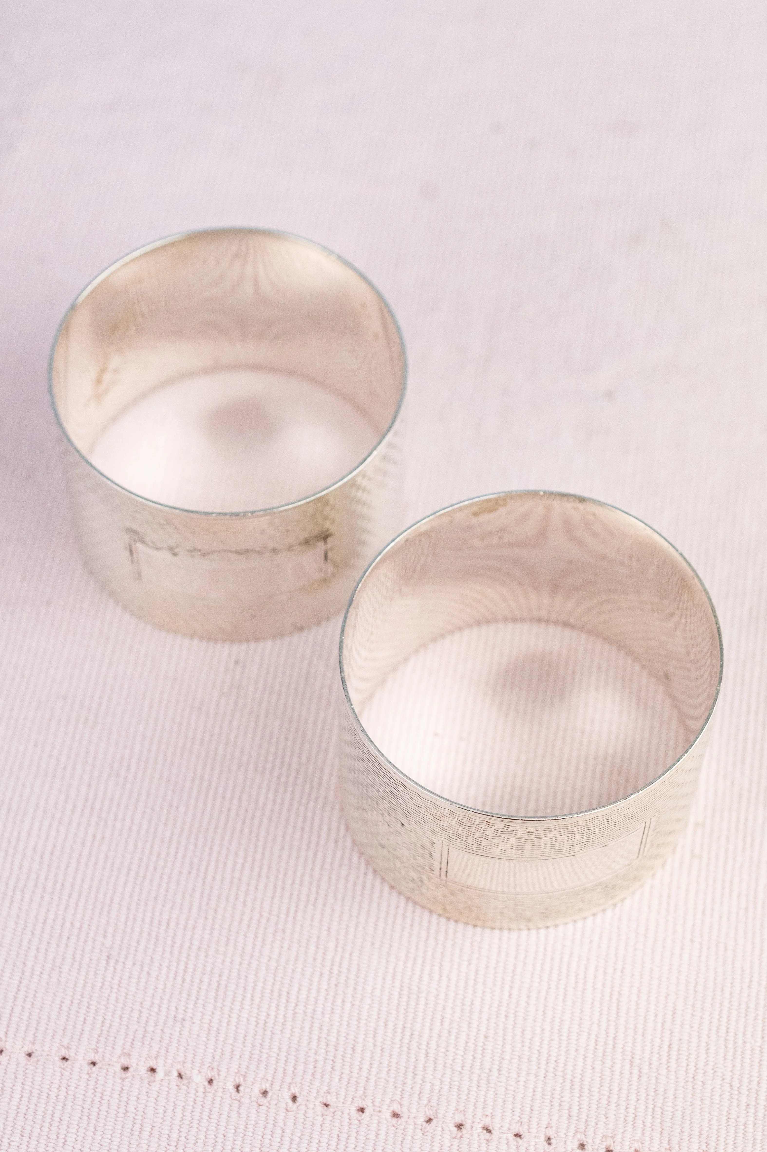 Vintage Sterling Silver Napkin Rings - Set of 2 - Image 7