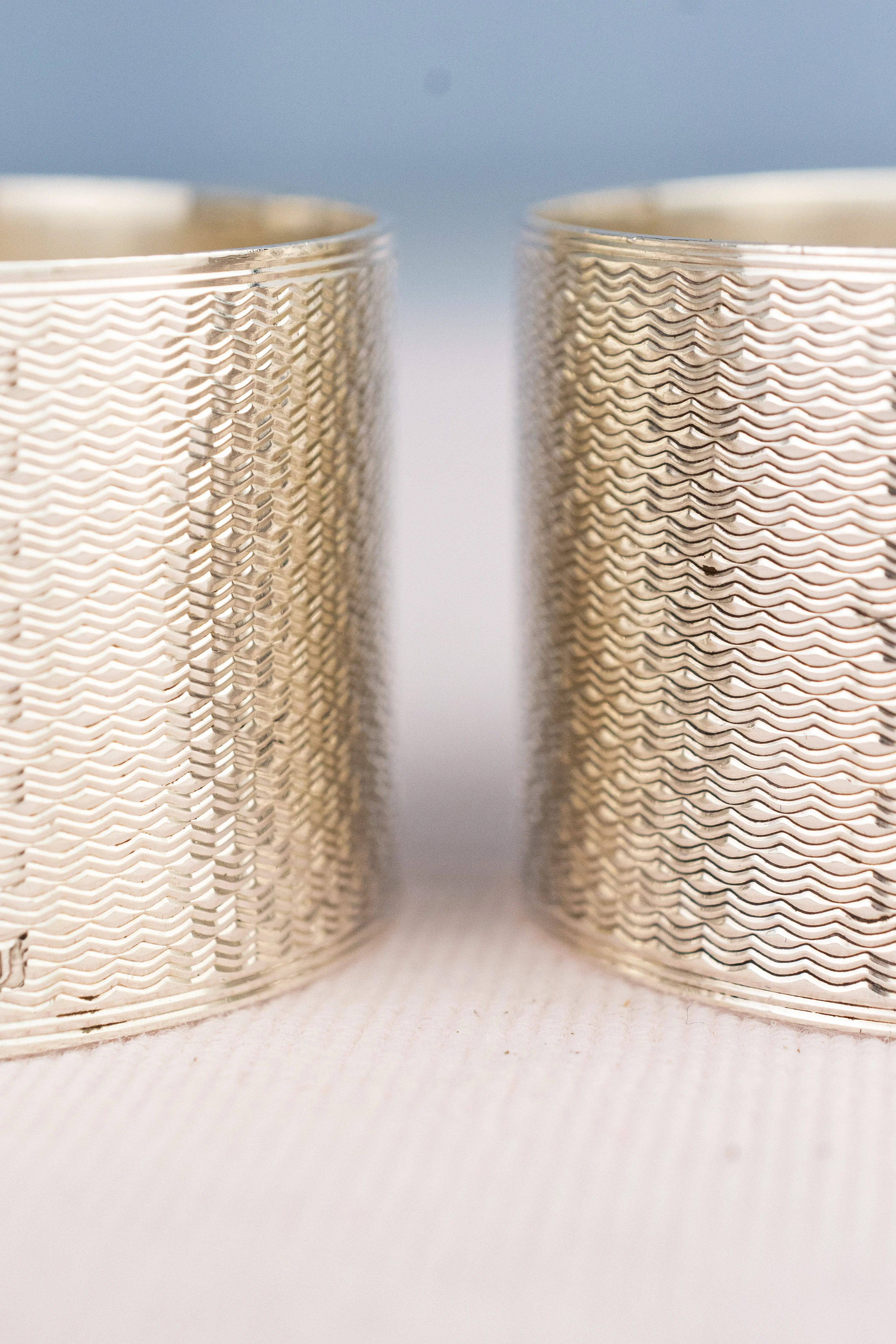 Vintage Sterling Silver Napkin Rings - Set of 2 - Image 8