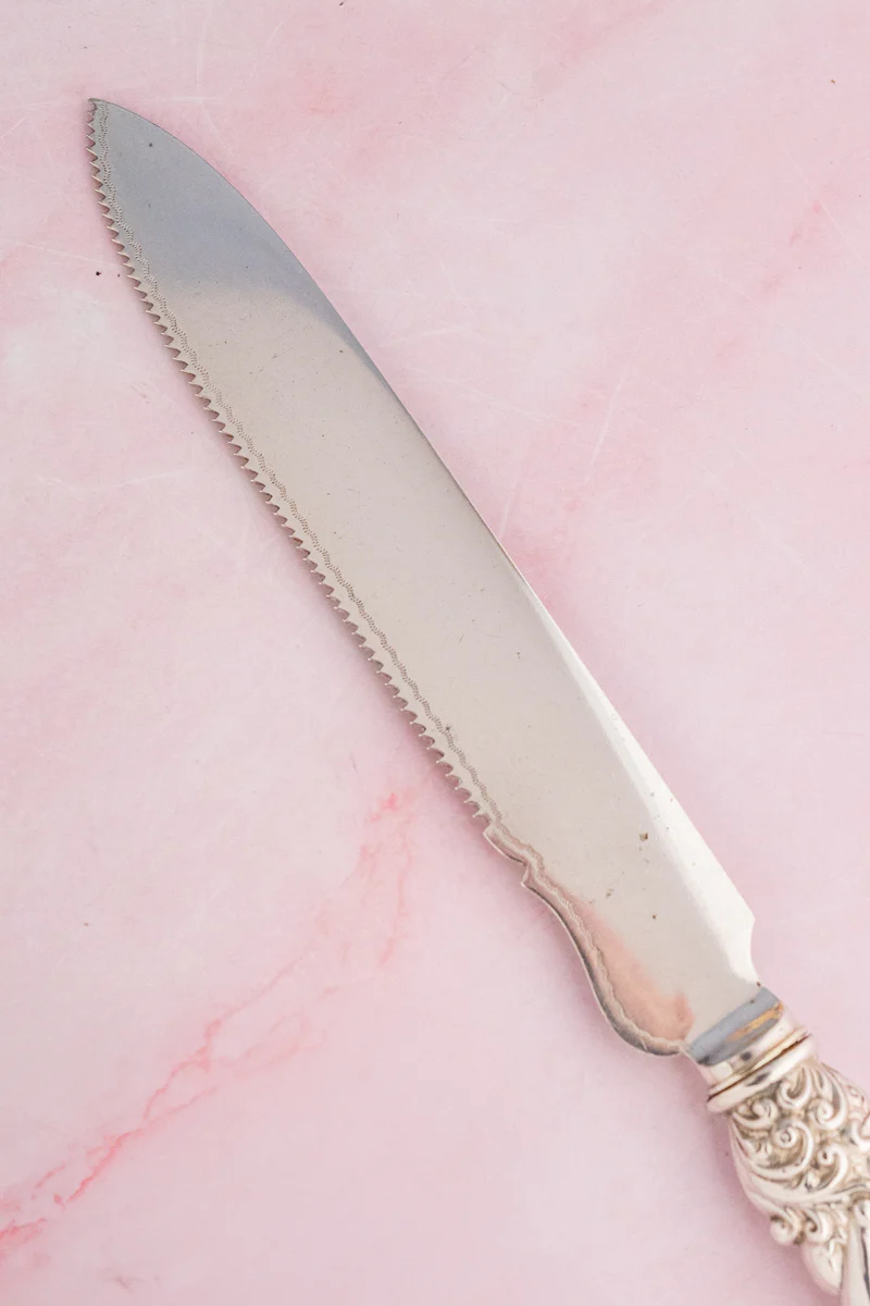 1901 Sterling Silver Handle Cake Knife - Image 8