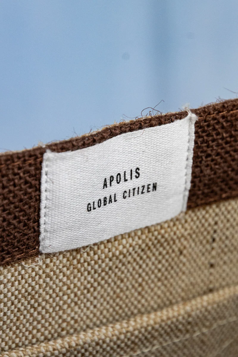 Apolis P.O.S.H. Market Tote with Shoulder Strap in Russet - Image 5