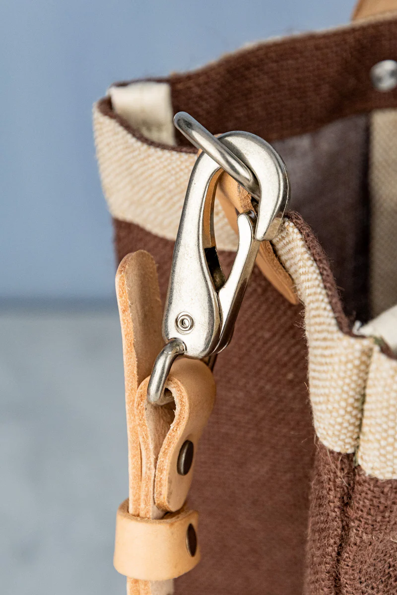 Apolis P.O.S.H. Market Tote with Shoulder Strap in Russet - Image 6