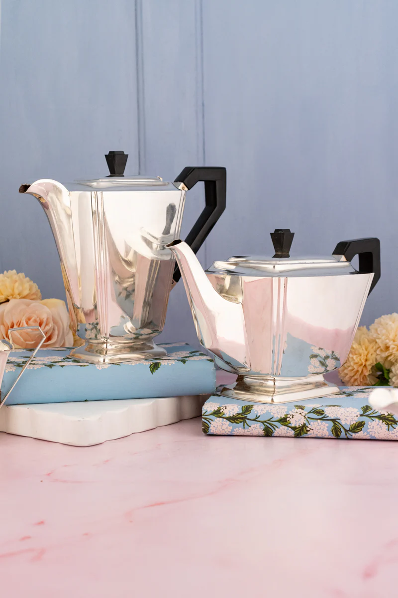 Art Deco Silverplate 4 Piece Tea & Coffee Service - Image 3