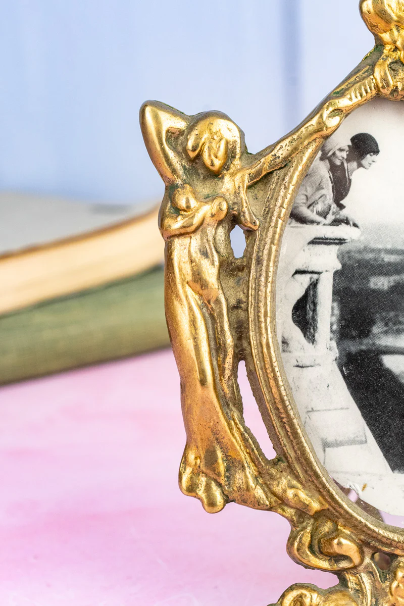 Art Nouveau Brass Picture Frame - Image 4