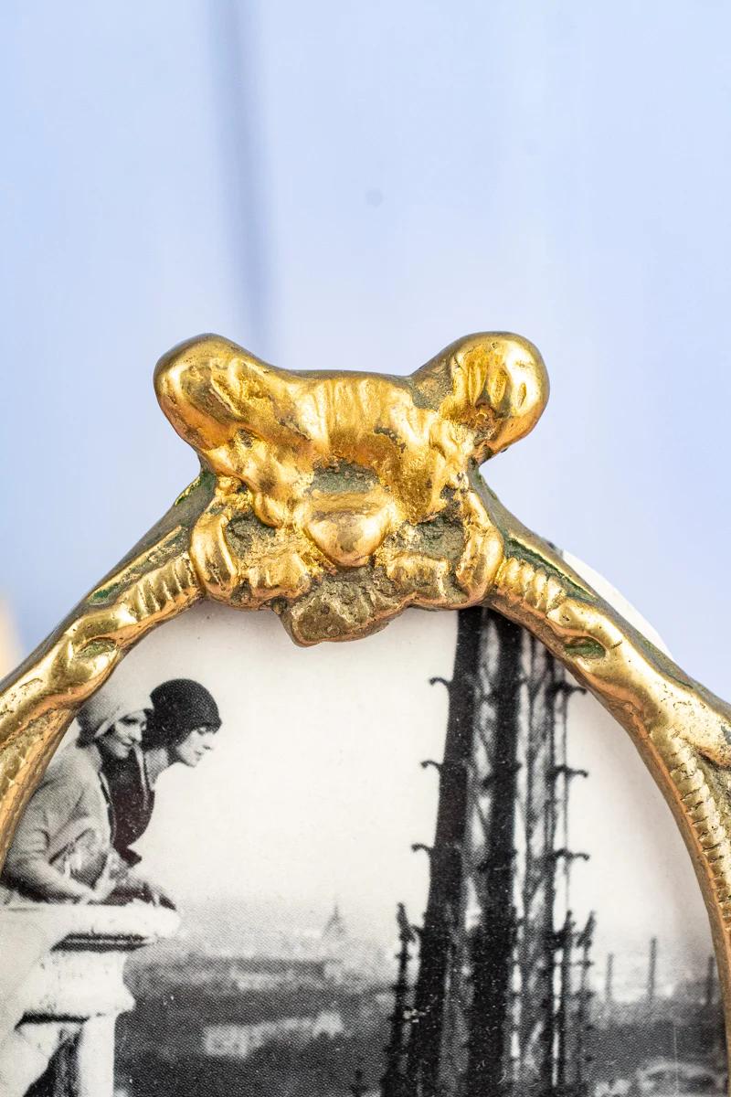Art Nouveau Brass Picture Frame - Image 6
