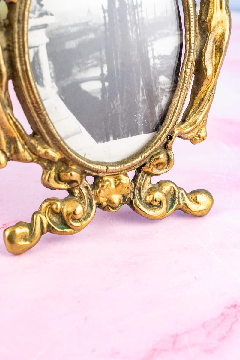 Art Nouveau Brass Picture Frame - Image 7