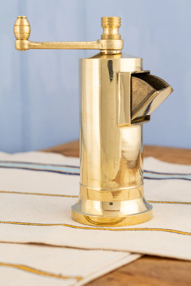 Chef's Mate Brass Pepper Mill - Image 2