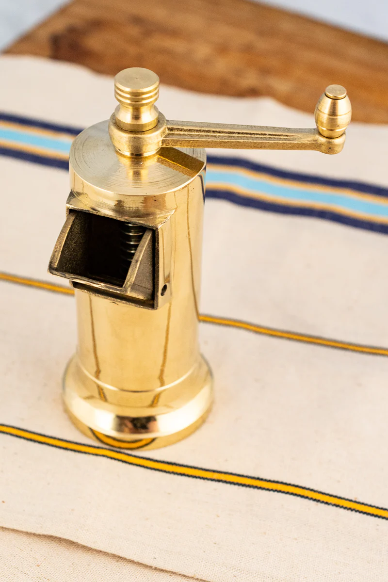 Chef's Mate Brass Pepper Mill - Image 6