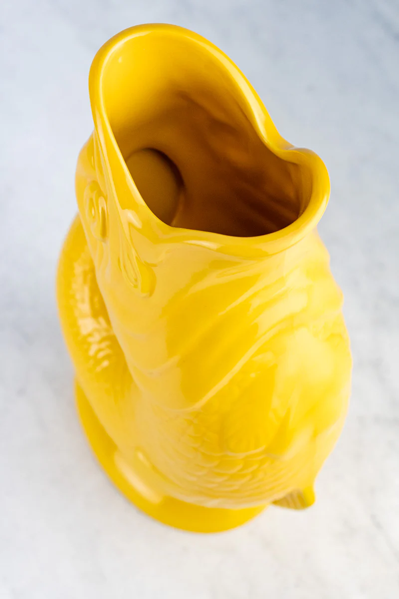 English Ceramic Fish Gluggle Jug - Image 6