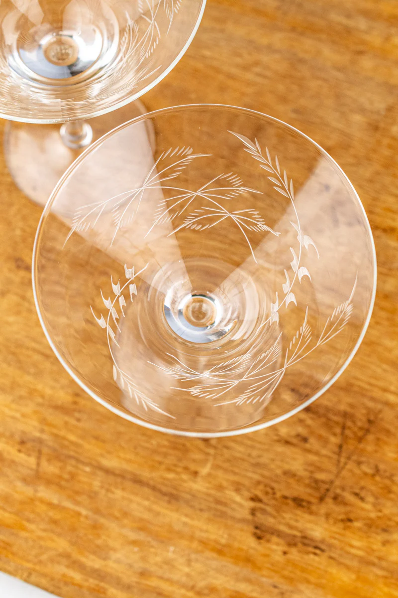 Fern Martini Glasses - Set of 2 - Image 6