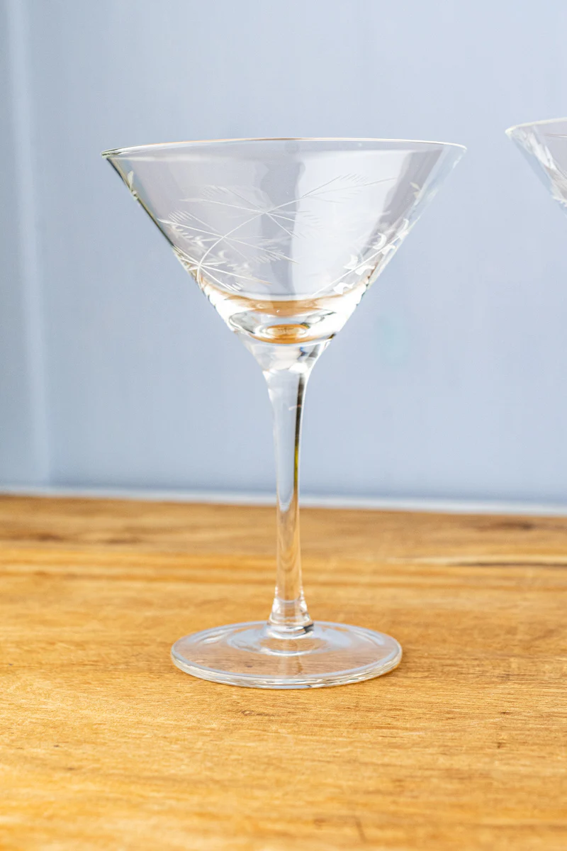 Fern Martini Glasses - Set of 2 - Image 7