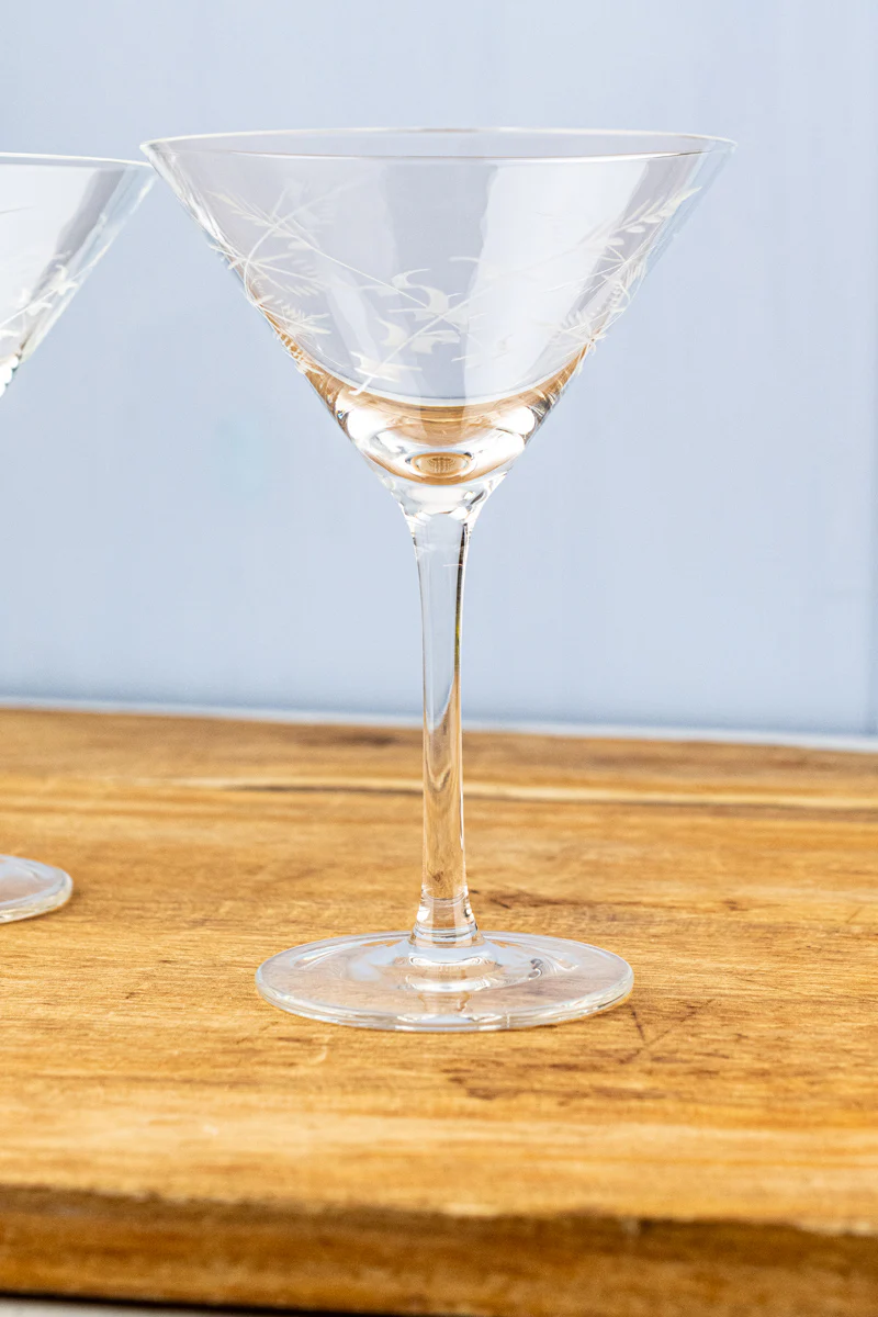Fern Martini Glasses - Set of 2 - Image 8