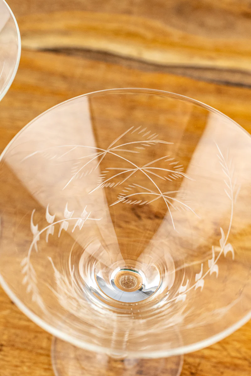 Fern Martini Glasses - Set of 2 - Image 9