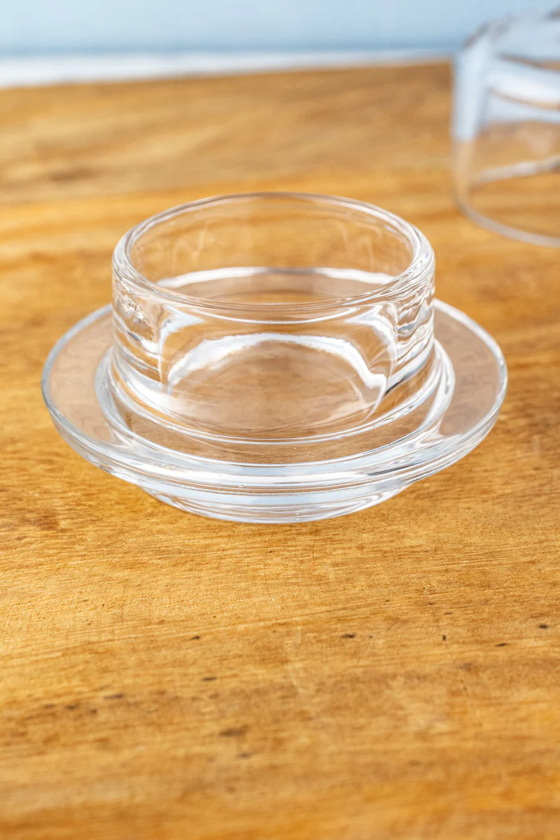 Glass Butter Dish with Cover - Image 5