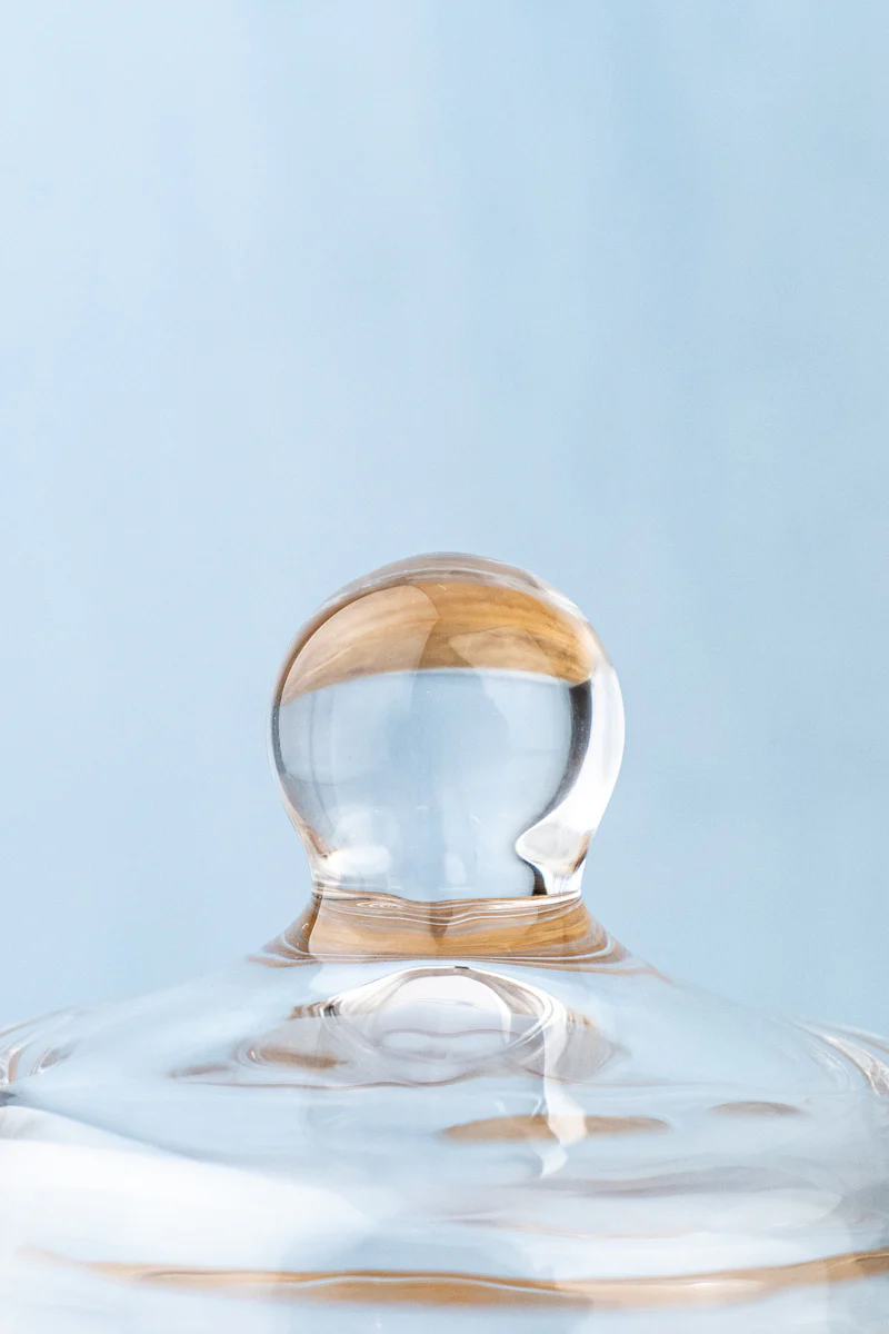 Glass Butter Dish with Cover - Image 7
