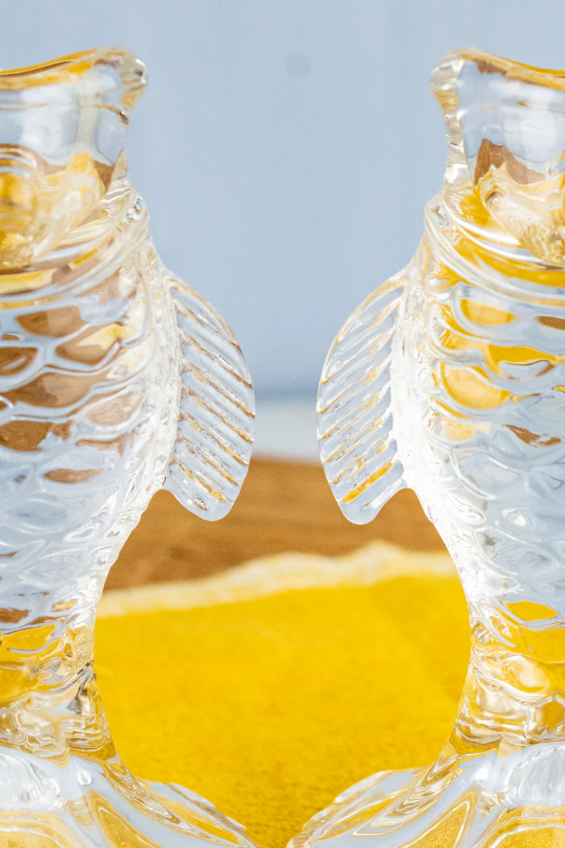 Glass Fish Candlesticks - Set of 2 - Image 7
