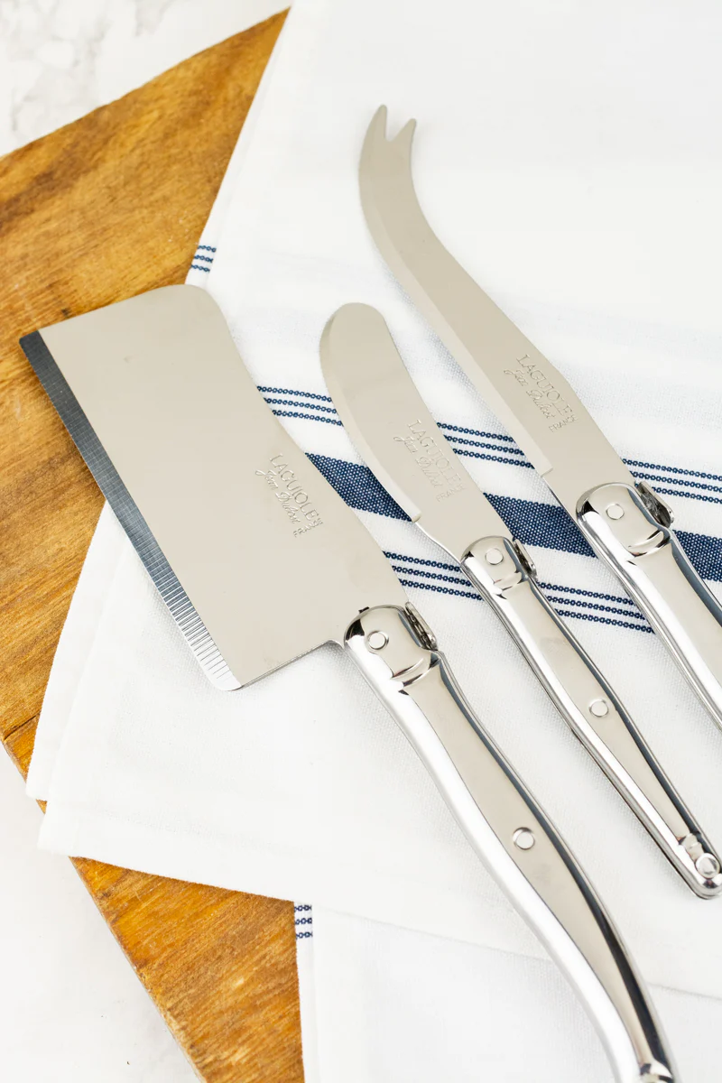 Laguiole 3-piece Stainless Steel Cheese Knife Set - Image 5
