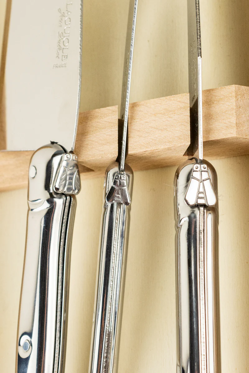 Laguiole 3-piece Stainless Steel Cheese Knife Set - Image 7